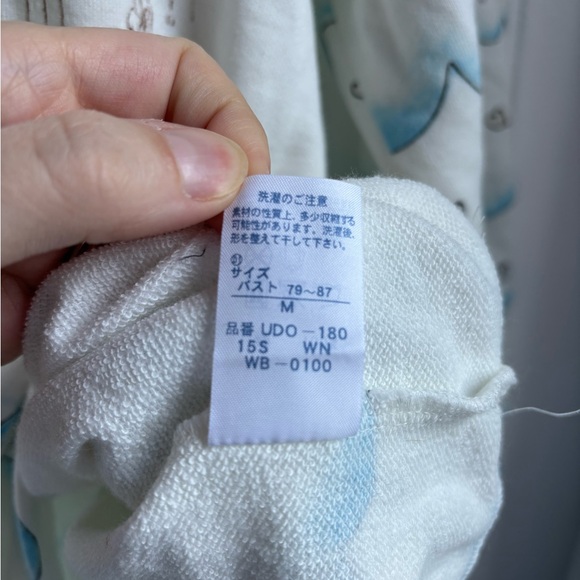 Tsumori Chisato Illustrated sweatshirt NWOT 100% cotton French Terry size M - Picture 4 of 11